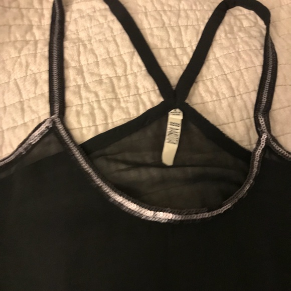 Black with silver sequins tank top. - Picture 5 of 7